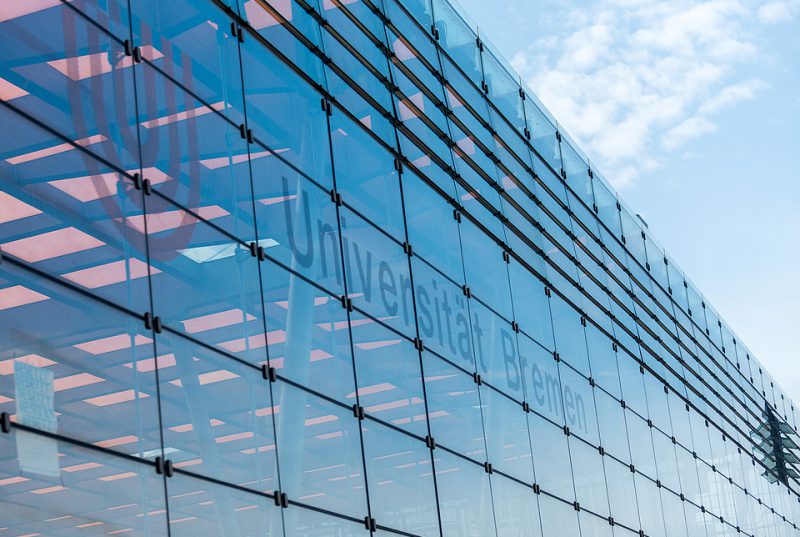 The glass building of the University of Bremen